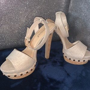 Beige High Heels